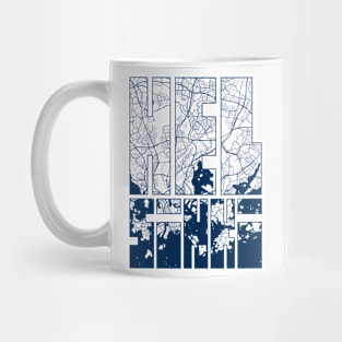 Helsinki, Finland City Map Typography - Coastal Mug